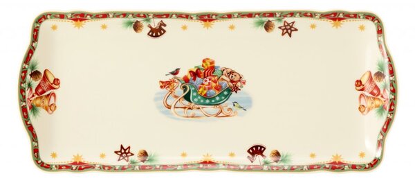 Seltmann Weiden Marie-Luise Weihnachtsnostalgie Obdélníkový podnos 34.5 x 15 cm