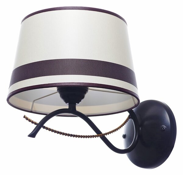 Light for home - Nástěnné světlo 14701 "Susie", 1x60W, E27, černá, zlatá, patina