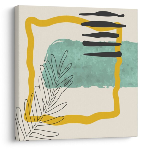 Obraz - Abstraktní listy N⁰2 (30x30 cm)
