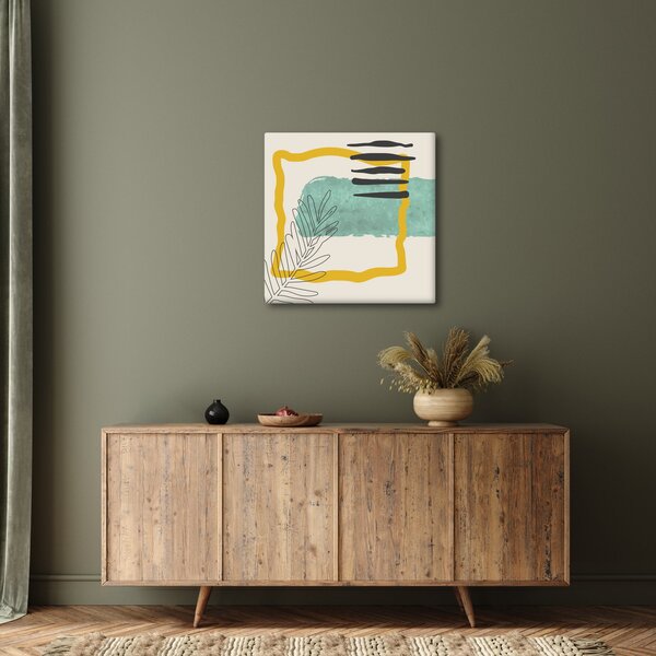 Obraz - Abstraktní listy N⁰2 (30x30 cm)
