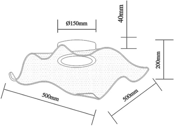 Altavola Design Velo stropní světlo 1x30 W průhledná-zlatá LA101/CE2_gold