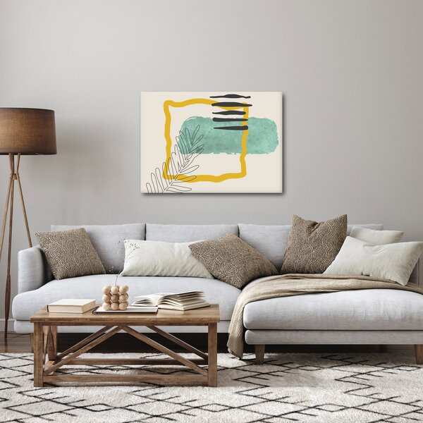 Obraz - Abstraktní listy N⁰2 (70x50 cm)
