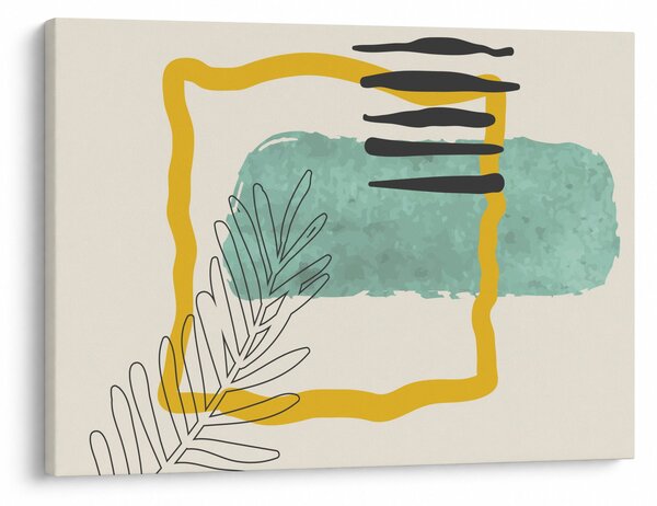 Obraz - Abstraktní listy N⁰2 (70x50 cm)