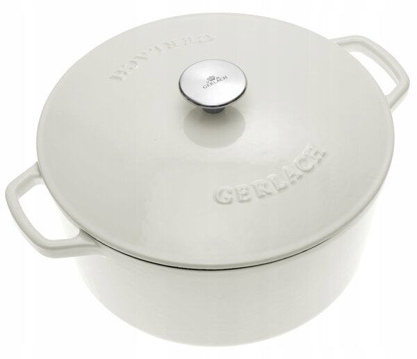 Gerlach Natur Iron Hrnec 5 l s poklicí, 26 cm, smaltovaný