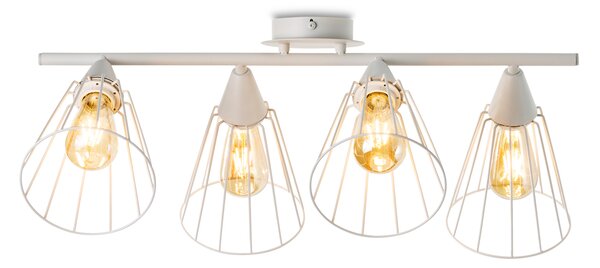 Light for home - Přisazený lustr 40544 "MATRIX", 4x60W, E27, Bílá