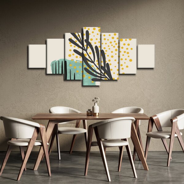 Obraz - Abstraktní listy N⁰3 (210x100 cm)