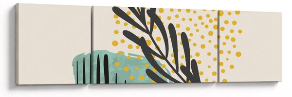 Obraz - Abstraktní listy N⁰3 (170x50 cm)