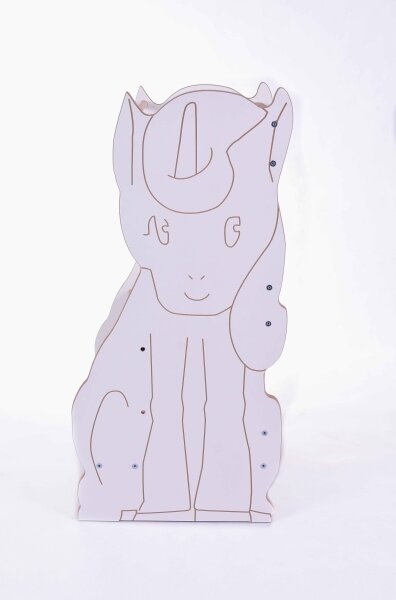Učící věž UNICORN bílá/javor