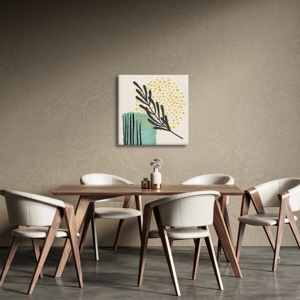 Obraz - Abstraktní listy N⁰3 (30x30 cm)