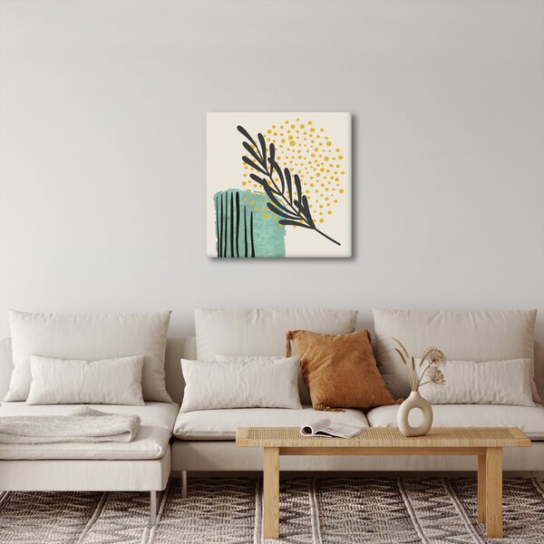 Obraz - Abstraktní listy N⁰3 (30x30 cm)