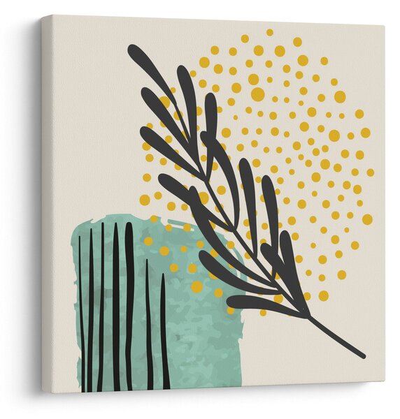 Obraz - Abstraktní listy N⁰3 (30x30 cm)