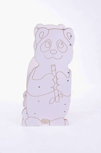 Učící věž PANDA bílá/javor