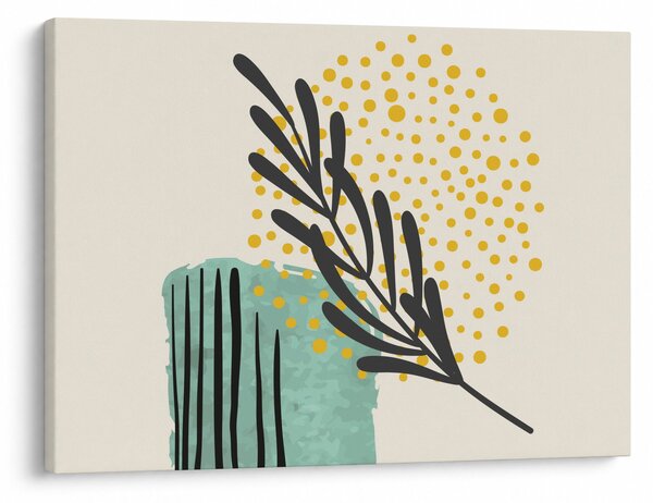 Obraz - Abstraktní listy N⁰3 (70x50 cm)