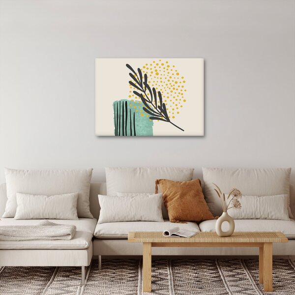 Obraz - Abstraktní listy N⁰3 (70x50 cm)