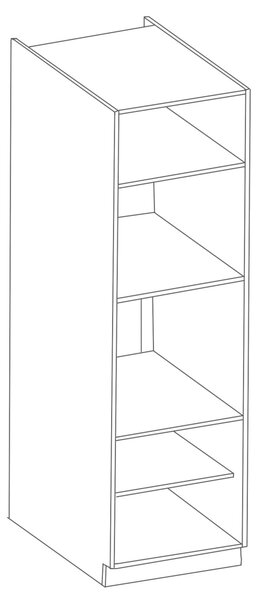 Skříň na vestavné spotřebiče ULLERIKE - šířka 60 cm, bílá / šedá