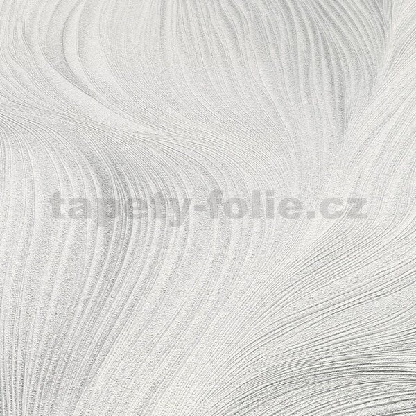 Vliesové tapety na zeď GMK Fashion for walls 5 10522-31, rozměr 10,05 m x 0,53 m, jemné vlnovky šedo-bílé, Erismann