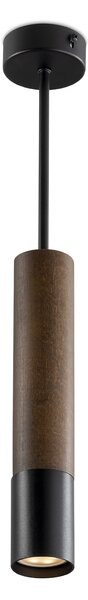 Light for home - Závěsné svítidlo na tyči 2013 "GLAZE WOOD", 1x35W, GU10, Černá
