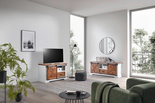 KOMODA POD TELEVIZI, bílá, 105/63/45 cm MID.YOU - Online Only TV příslušenství, Online Only