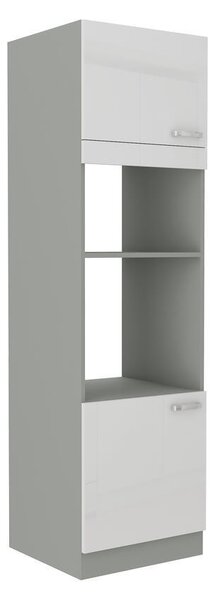 Skříň na vestavné spotřebiče ULLERIKE - šířka 60 cm, bílá / šedá