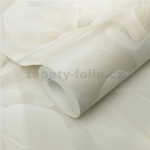 Vliesové tapety na zeď GMK Fashion for walls 5 10527-02, rozměr 10,05 m x 0,53 m, florání vzor metalicky krémový, Erismann