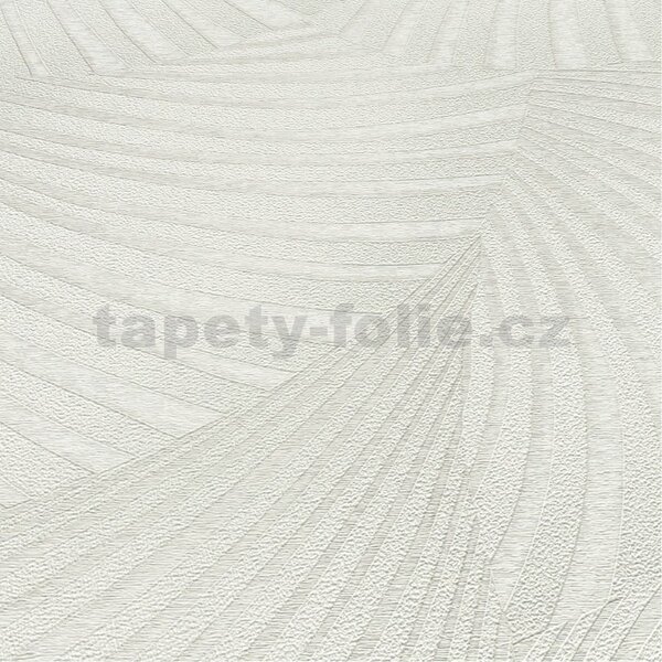 Vliesové tapety na zeď GMK Fashion for walls 5 10525-38, rozměr 10,05 m x 0,53 m, 3D twill bílý na krémovém podkladu, Erismann