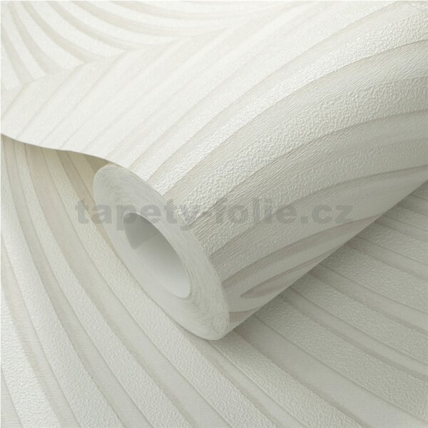 Vliesové tapety na zeď GMK Fashion for walls 5 10525-38, rozměr 10,05 m x 0,53 m, 3D twill bílý na krémovém podkladu, Erismann