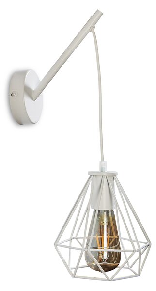 Light for home - Nástěnné svítidlo 40822 "BRILLIANT", 1x60W, E27, Bílá