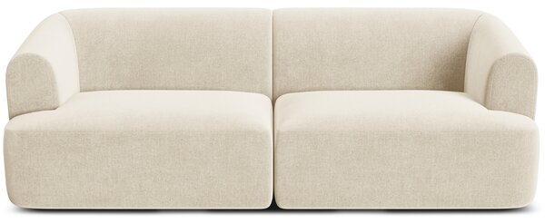 -25 % Dny MOMENTI– Cosmopolitan Design Světle béžová sametová trojmístná pohovka Campi 220 cm