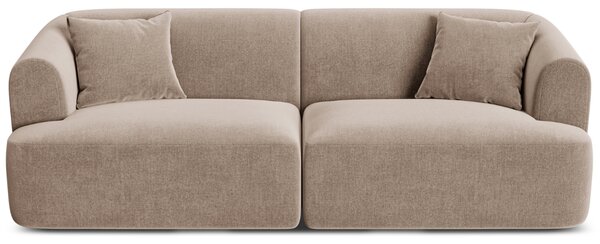 -25 % Dny MOMENTI– Cosmopolitan Design Béžová sametová trojmístná pohovka Campi 220 cm