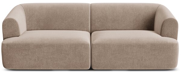 -25 % Dny MOMENTI– Cosmopolitan Design Béžová sametová trojmístná pohovka Campi 220 cm