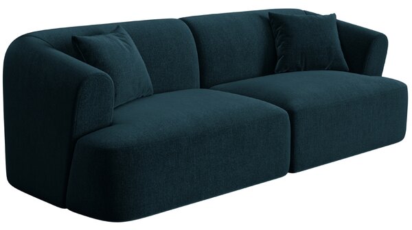 -25 % Dny MOMENTI– Cosmopolitan Design Petrolejově modrá sametová trojmístná pohovka Campi 220 cm