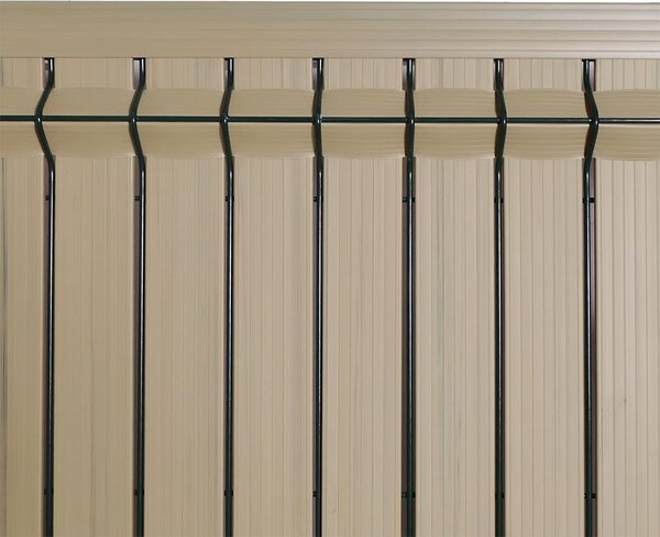 Zástěna Zahradu Plastová, PVC, Mazovia 153x250 cm Béžová, Světle Hnědá Zástěna Pro Zahradní Plot, Odolná Proti Větru Povětrnostním Vlivům a UV Záření