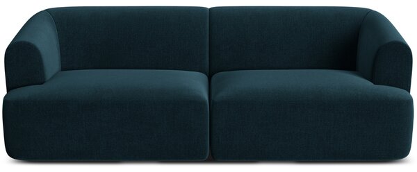 -25 % Dny MOMENTI– Cosmopolitan Design Petrolejově modrá sametová trojmístná pohovka Campi 220 cm