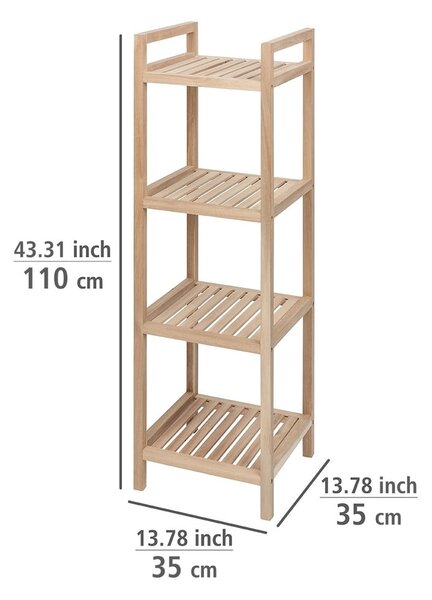 Koupelnový regál v přírodní barvě 35x110 cm Acina – Wenko