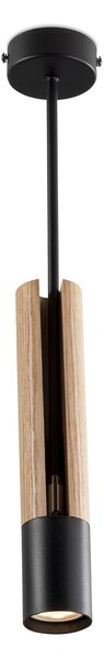 Light for home - Závěsné svítidlo na tyči 2013 "GLAZE WOOD", 1x35W, GU10, Černá