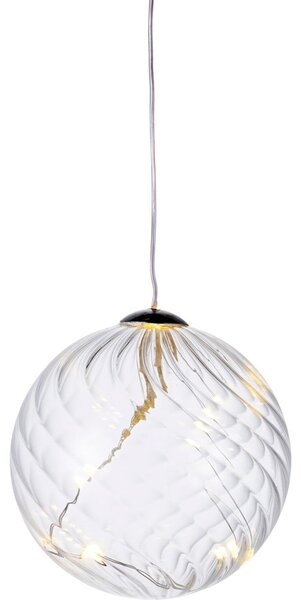 Světelná LED dekorace Sirius Wave Ball, Ø 8 cm