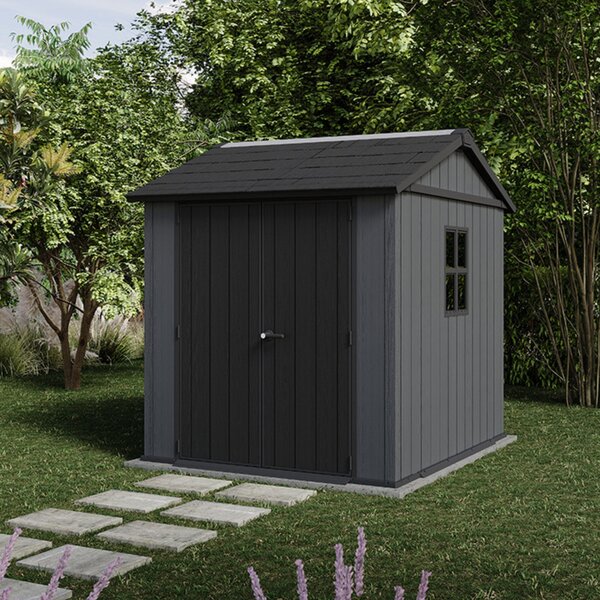 Keter Newton Plus 7×7,5 — zahradní domek, šedý