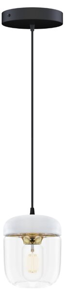Umage Bílo-zlaté skleněné závěsné stínidlo Acorn 14 cm