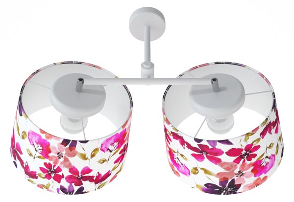 Light for home - Designové nástěnné světlo 60302 "Lefor", 2x60W, E27, Bílá