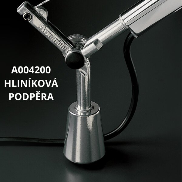 Artemide Designová stolní lampa Tolomeo Basculante, 1xE27 Barva: Pergamenový difuzor, Základna: Klip
