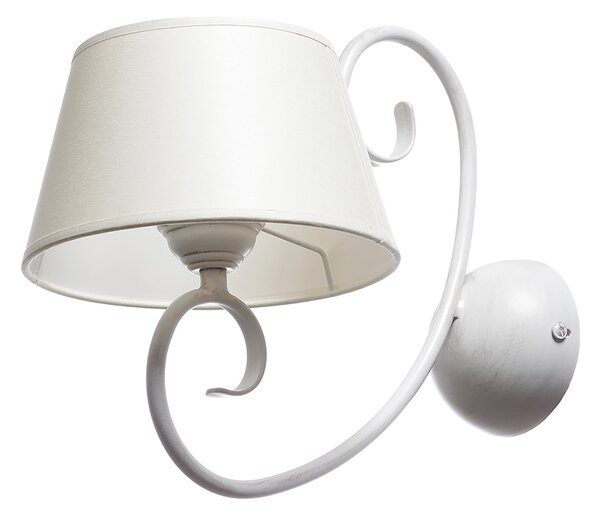 Light for home - Nástěnné svítidlo 20501 "JANET", 1x60W, E27, bílá, zlatá, patina