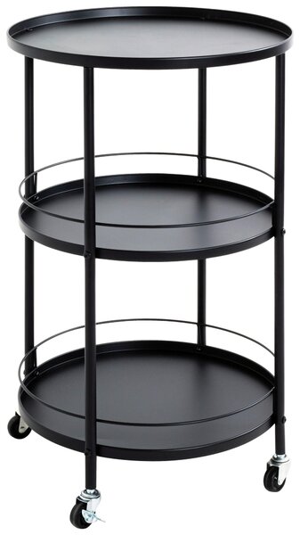 SERVÍROVACÍ VOZÍK, černá, 45/75 cm Lomoco - Barové vozíky, Online Only