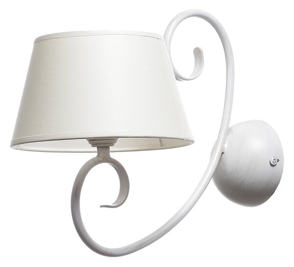 Light for home - Nástěnné svítidlo 20501 "JANET", 1x60W, E27, bílá, zlatá, patina