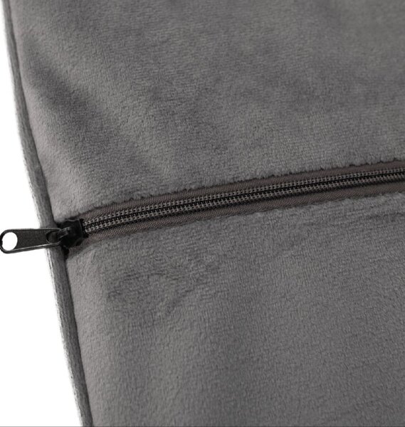 Designové křeslo VELTRA - látka Velvet, šedá / černá