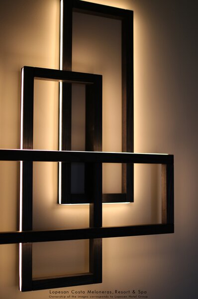 Light for home - Designové dřevěné LED nástěnné svítidlo 29013 "Trinity", 50 W, integrovaný LED zdroj, přirozený dub