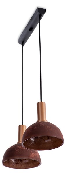 Light for home - Závěsné světlo 60205 "LIMA", 2x60W, E27, Černá