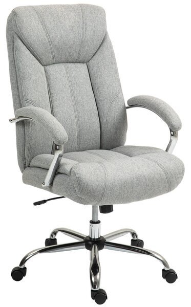 Ergonomická kancelářská židle Vinsetto s houpací funkcí, polstrovanými područkami a opěrkou hlavy, nastavitelná výška, otočná židle s opěrkou, nylon