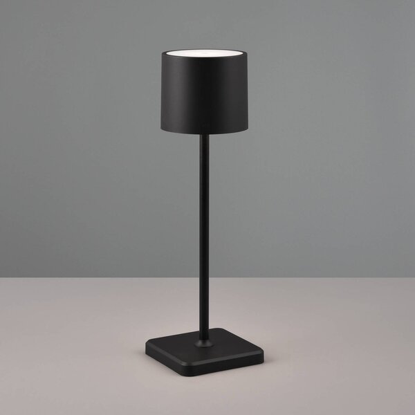 LED stolní lampa Fernandez, stmívač a CCT černá