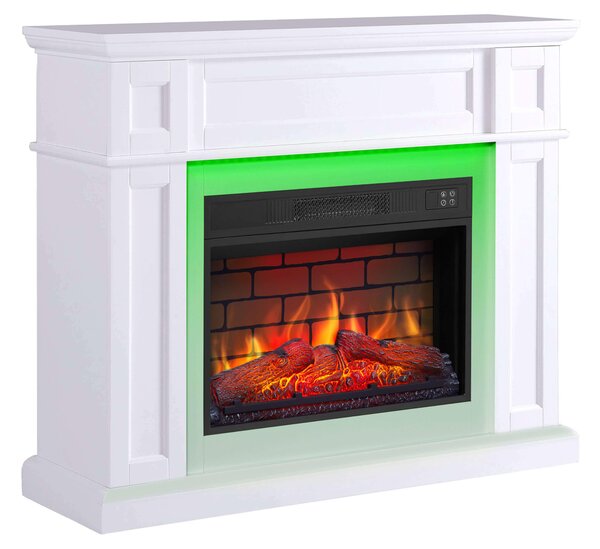 Elektrický krb ArtiFlame Linz AF23BS, bílý, s LED osvětlením