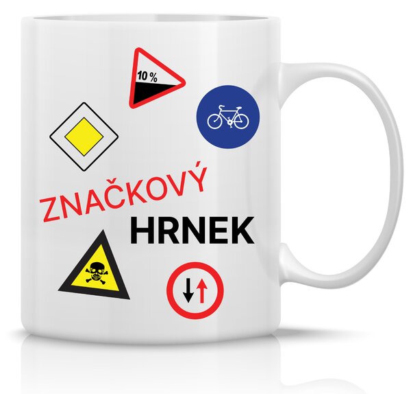 ZNAČKOVÝ HRNEK - klasický bílý keramický hrníček 300 ml